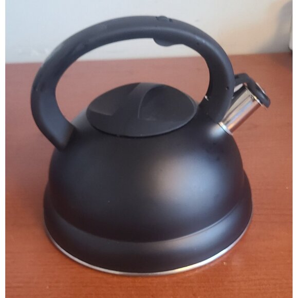STOVE TOP WHISTLING KETTLE Black - Picture 2 of 6